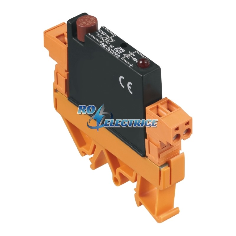 RSO31-OAC24/F; Solid-state relay, Rated control voltage: 24 V DC +/-10 % , Rated switching voltage: 24...250 V AC, Rated switching current: 3 A, 